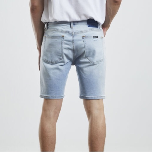 NWT Rolla’s Men’s Stinger Skinny Fit Shorts in Bondi Destroy Blue sz 32 - Picture 10 of 13